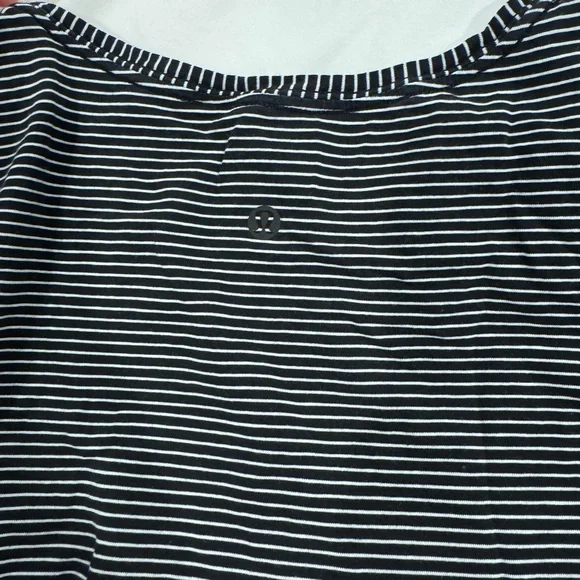 Striped Black and White Women's Top - Picture 2 of 2